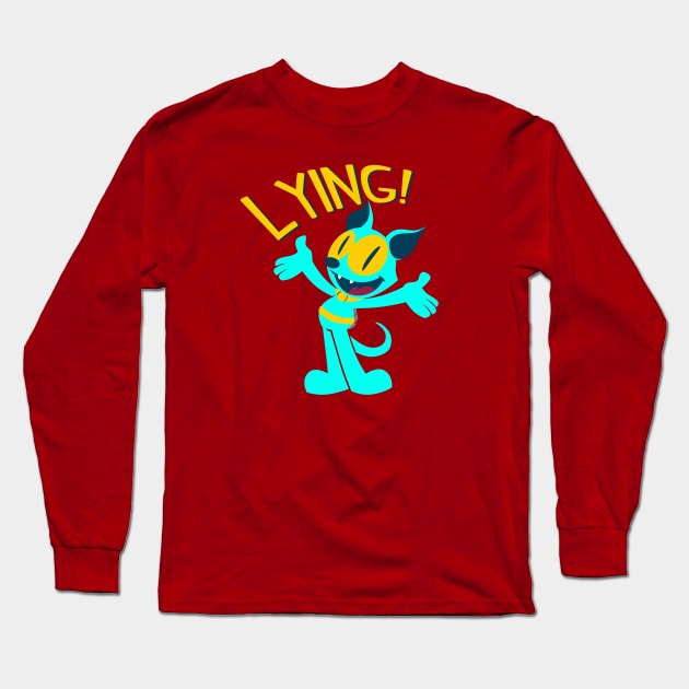 Lying the Cat Long Sleeve T-Shirt by blairjcampbell